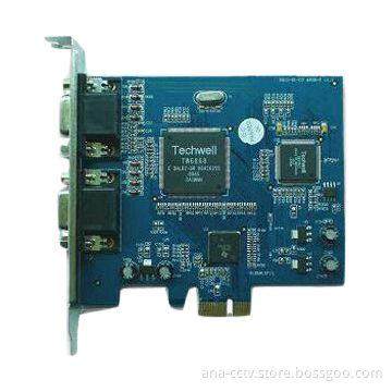 DVR Card, Supports Techwell6868 Chipset, 10-bit Video Decoder, Audio, D1 Pre-view, Recording